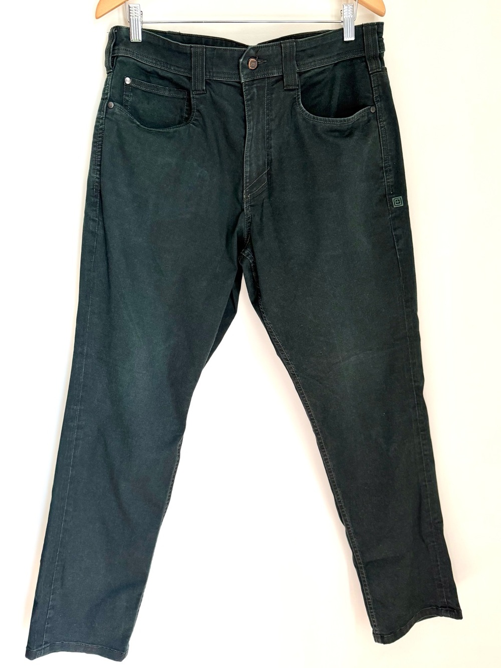 Men's 5.11 Straight Fit Tactical Defender-Flex Pant in Oil Green